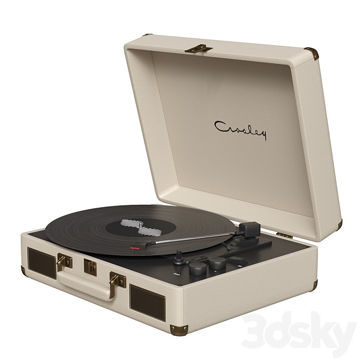 Cream Crosley Cruiser Vinyl Turntable