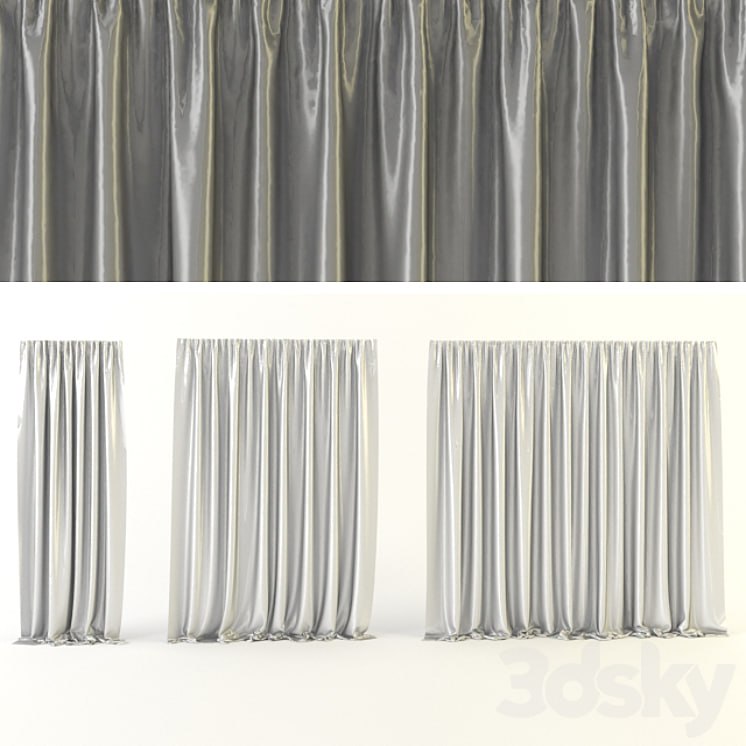 Silk curtains