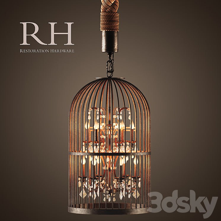 RH / VINTAGE BIRDCAGE CHANDELIER EXTRA-SMALL