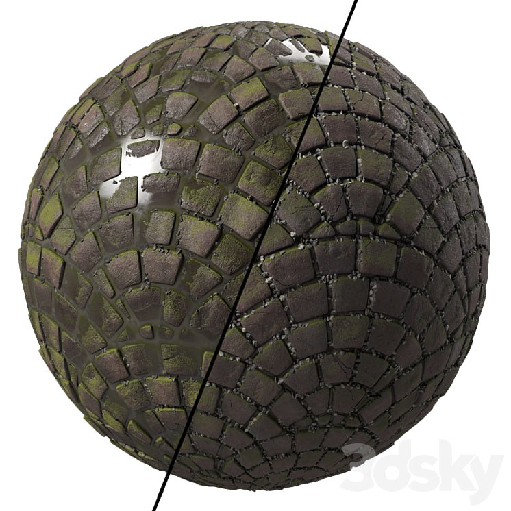 Pavement Materials 35- Paving By Gravel and Mud | Pbr 4k Seamless