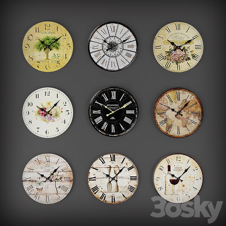 Collection of wall clocks 2