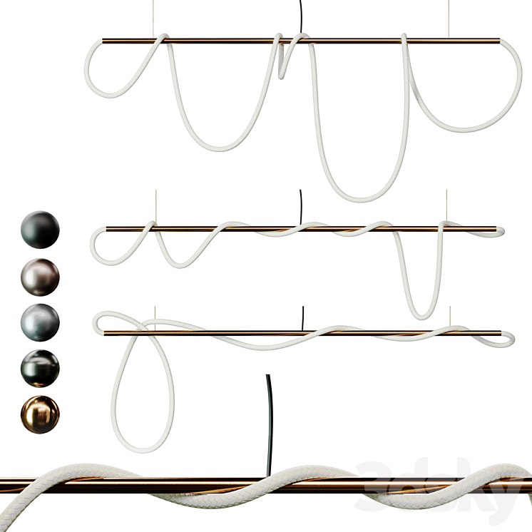 3Luke Lamp Pendant light _Tracer Bar 2(8 ft) | 3lights || 5mat |