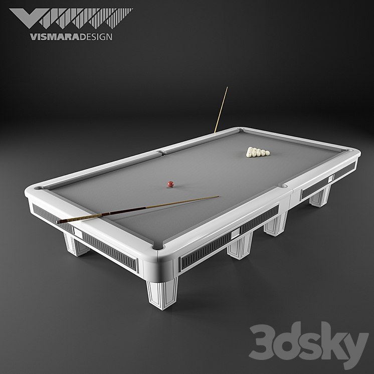 Pool table Vismara Design RUSSIAN POOL - ART DECO