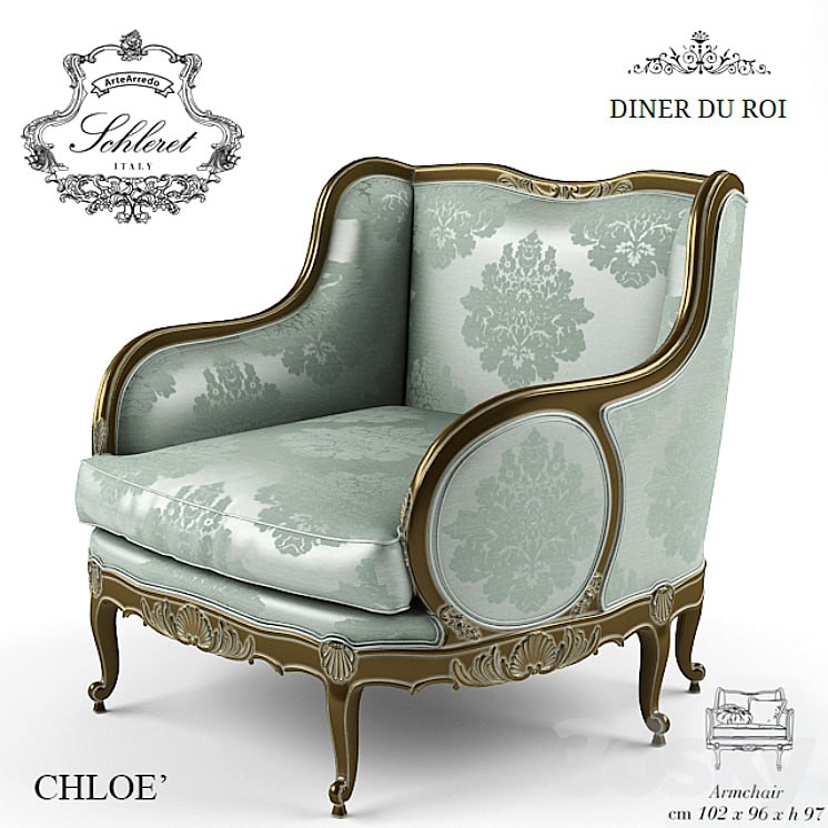 ARTEARREDO Diner du Roi CHLOE armchaig