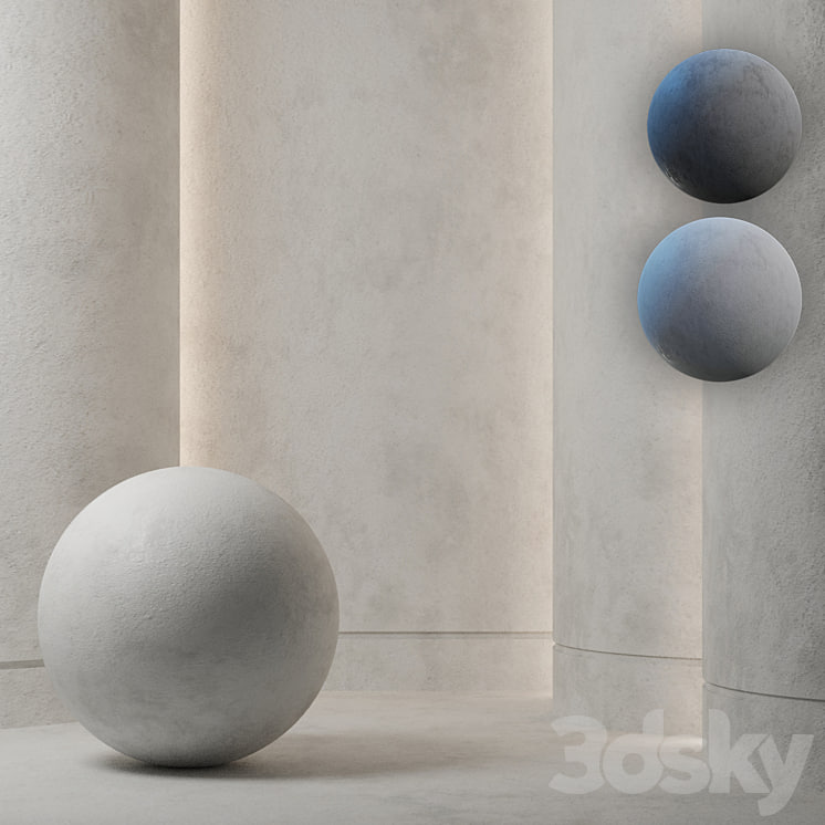 Decorative Plaster Texture 4K Seamless Set 01