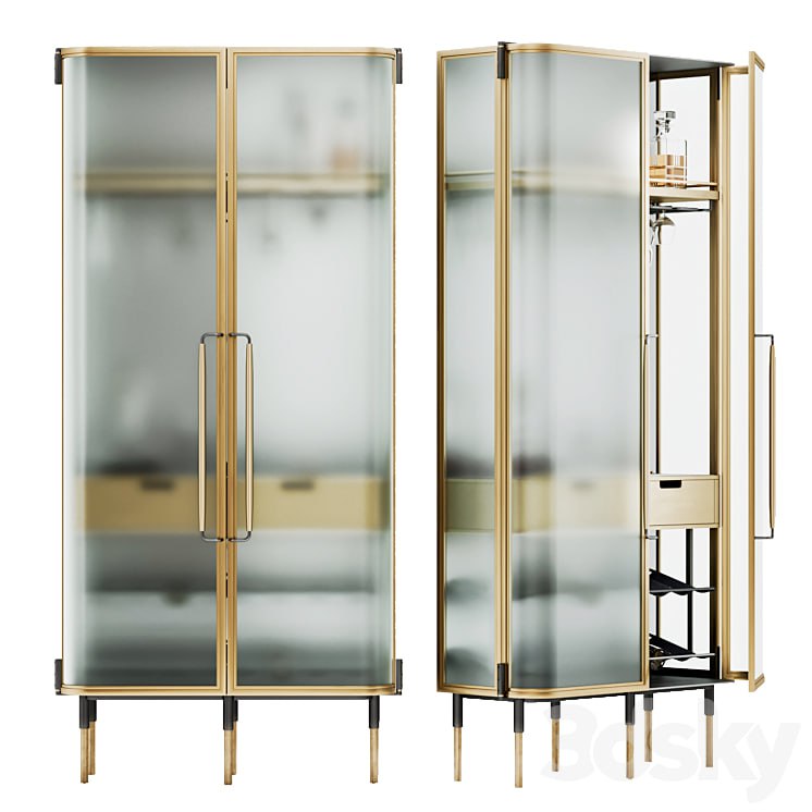 Wine cabinet/showcase. New Format, Plano