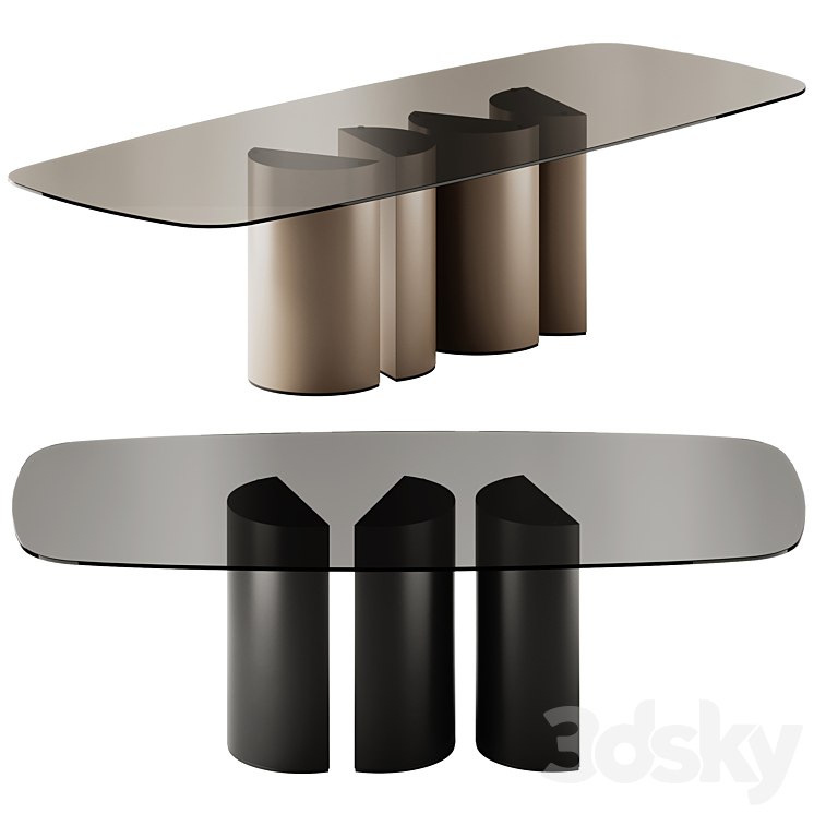 Plai Rectangular Crystal Table by Eforma