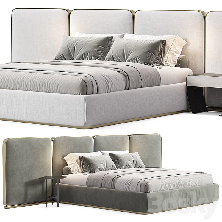 Gem Upholstered King Queen Bed 2