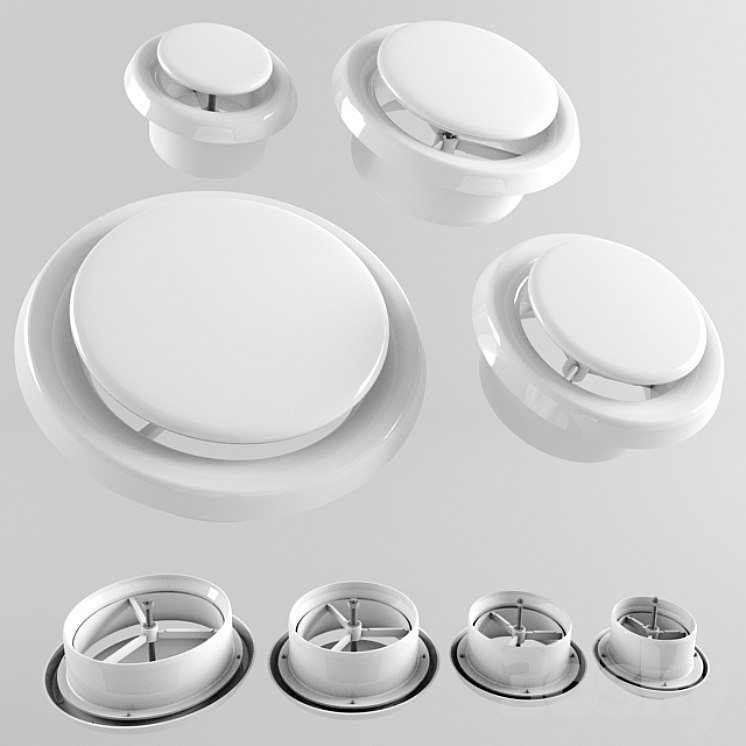 Ventilation plastic diffuser (D) 100, 125, 160, 200 mm