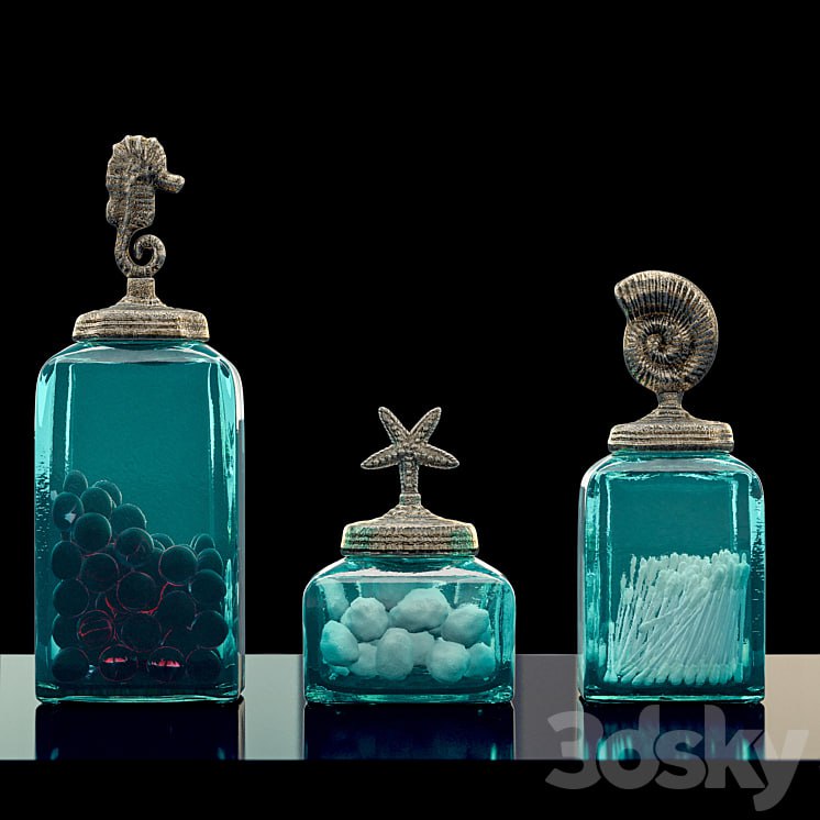 «Bathroom Ocean Canisters Set»