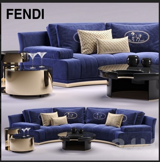 Fendi Artu Round Sectional Sofa