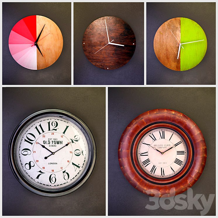 Wall clocks (collection number 5)