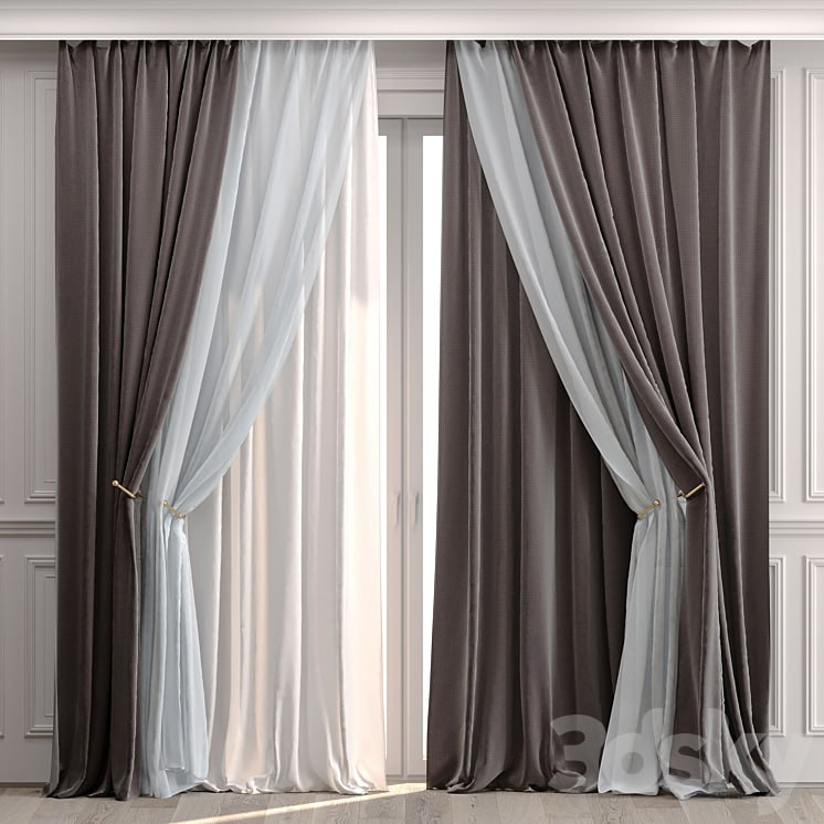 Curtains with moldings 532C