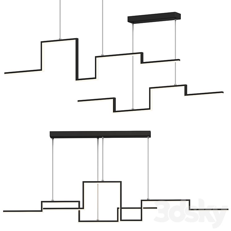 Nordic Geometry Linear - Pendant