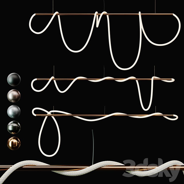 3Luke Lamp Pendant light _Tracer Bar 2(8 ft) | 3lights || 5mat |