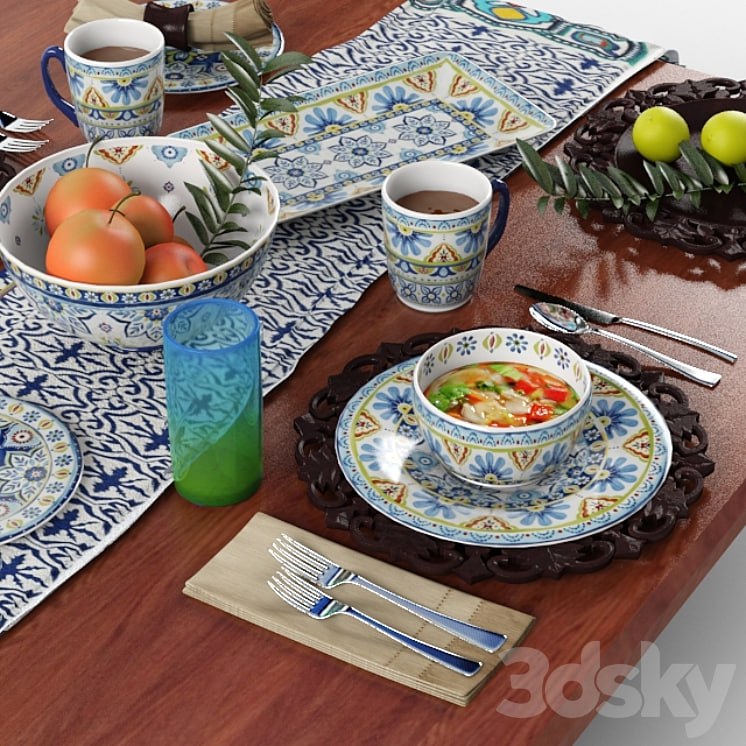 Tableware Mediterranean Mix