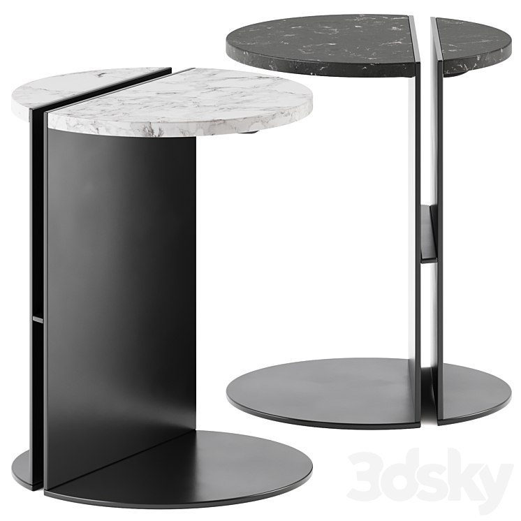 Maami Home HALF CALACATTA VIOLA Marble Side Tables