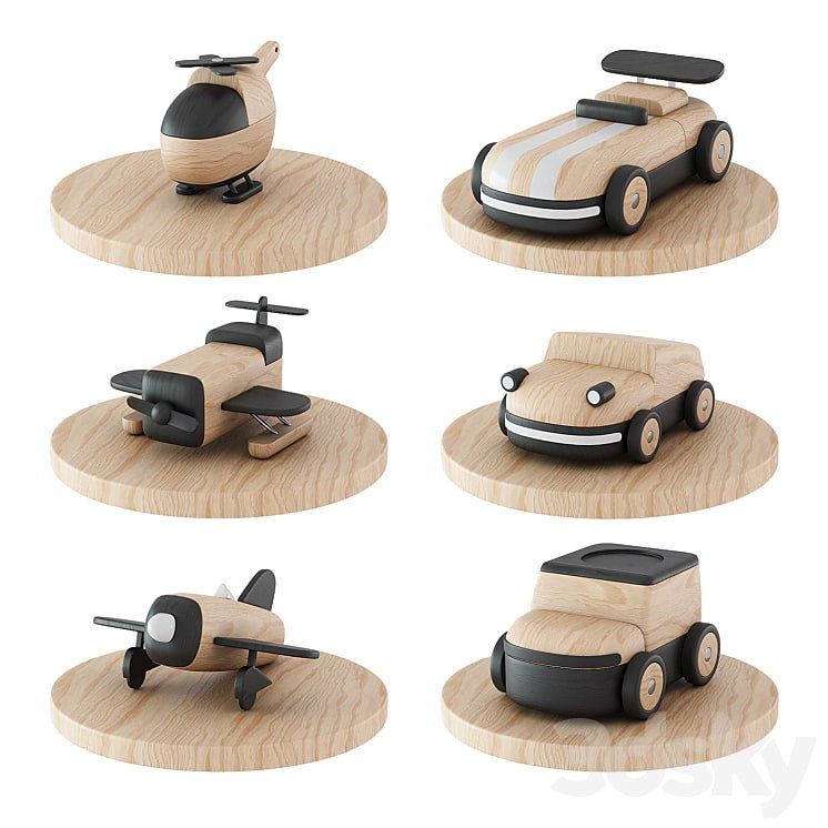 Set of wooden toys from S2VICTOR