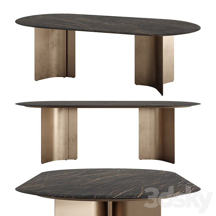 WAVE Oval Table by Marelli