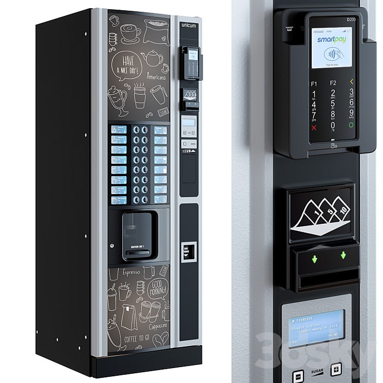 Coffee machine. Vending machine