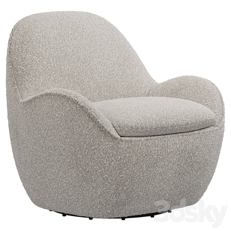 Dantone Home Atwood boucle swivel chair