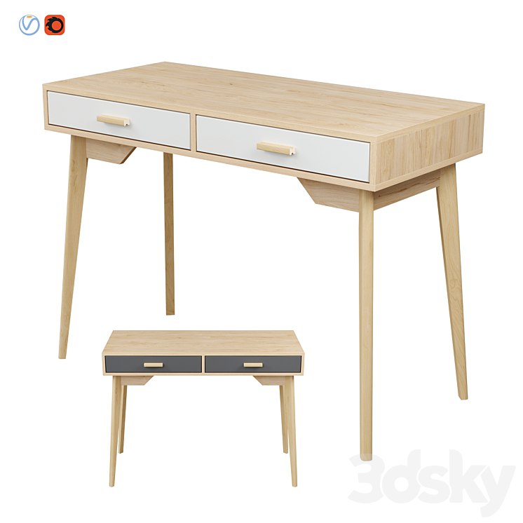 Skandica - Horten (Nordic Scandi) Desk
