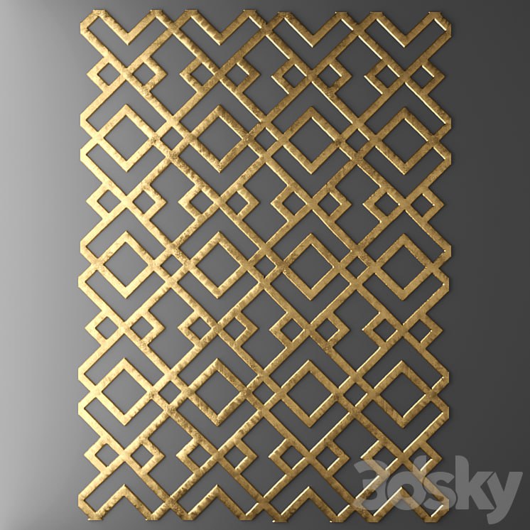 Decor for wall. Panel. 3D