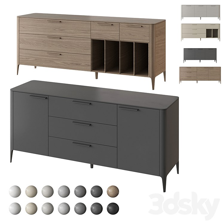 Cabinet 6 size Type Ellipse 14 colors