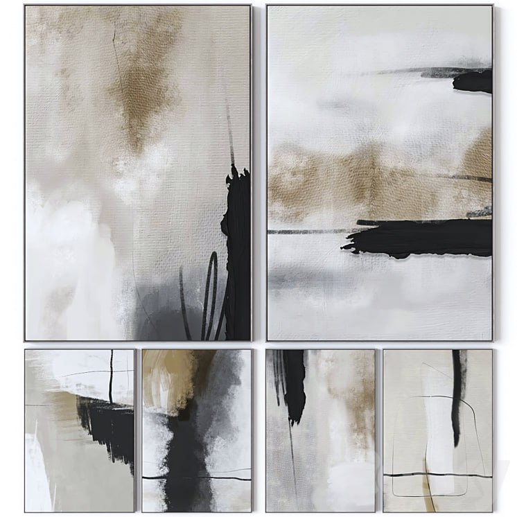 Set of large wall paintings 2570