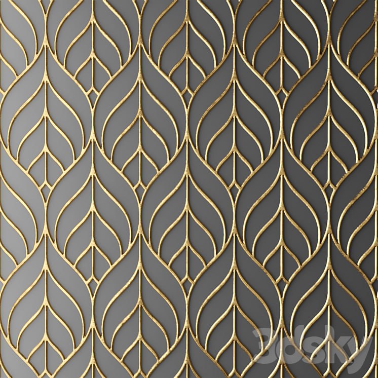 Decor for wall. Panel. 3D