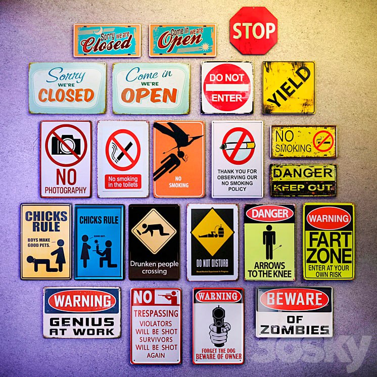 Metal decorative plate - a collection №5. Information