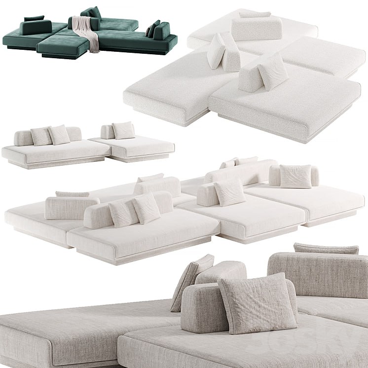 LILAS MOSAÏQUE Modular Sofa By Gallotti&Radice