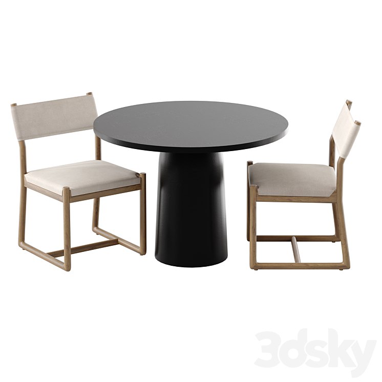 Outdoor furniture table and chairs for garden patio cafe Bilson outoor