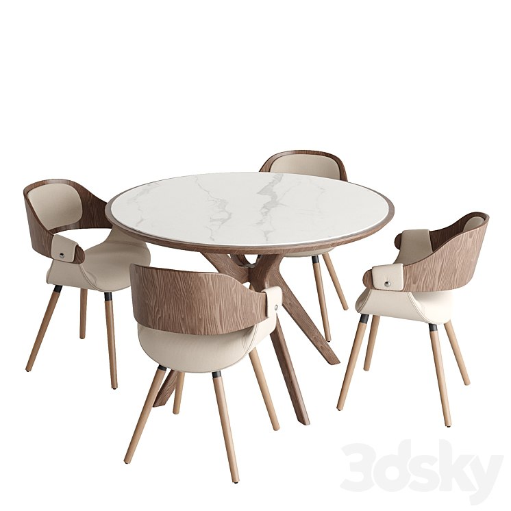 Tango dining table and Jody chairs