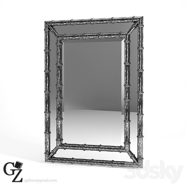 PROFI Metal bamboo mirror Ti