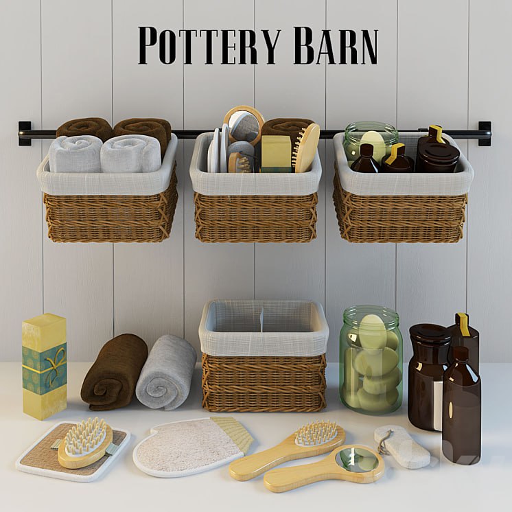 Decor for bathroom Pottery barn