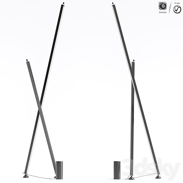 Sticks Stand Alone Vibia Floor Lamp