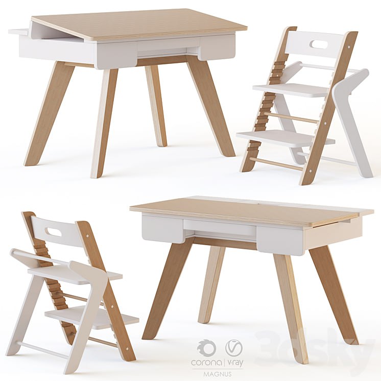 Mimiloona Magnus childrens table and chair