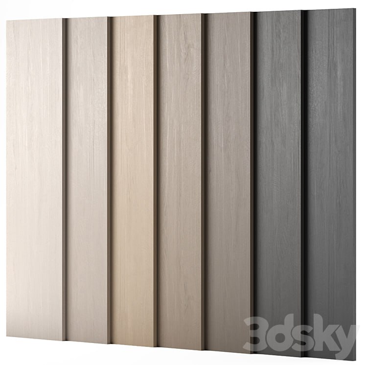 Wood materials Oak - 7 colors - set 01