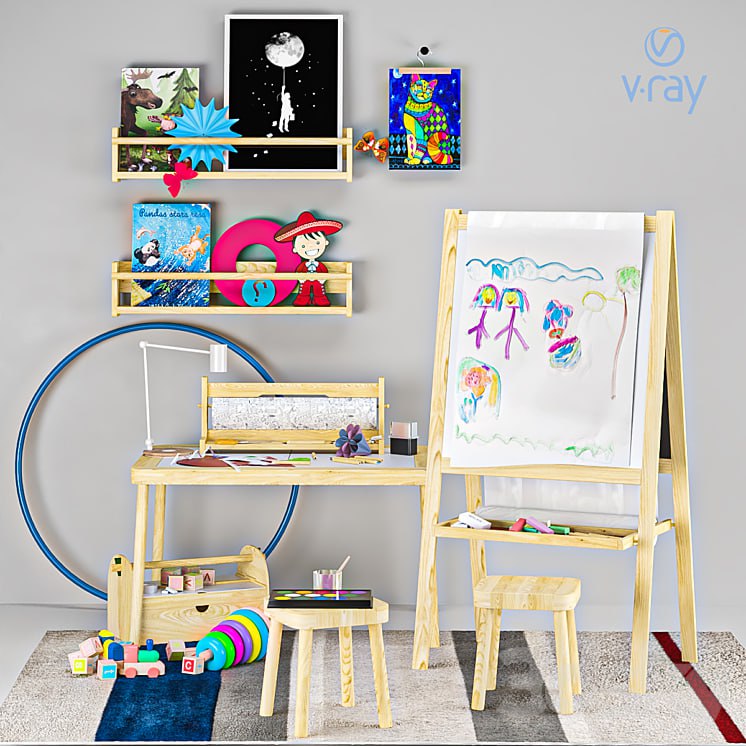 Children's decor easel Ikea