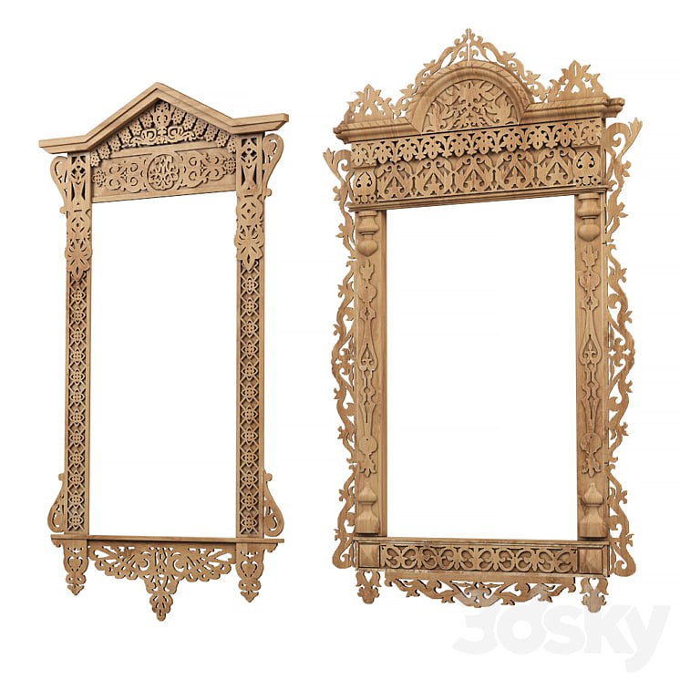 Carved frame