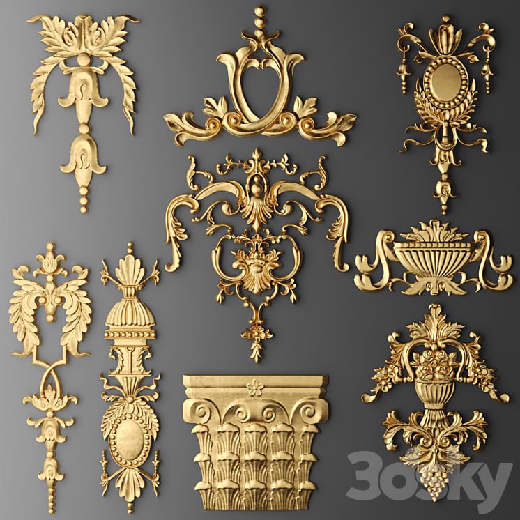 Set stucco decoration