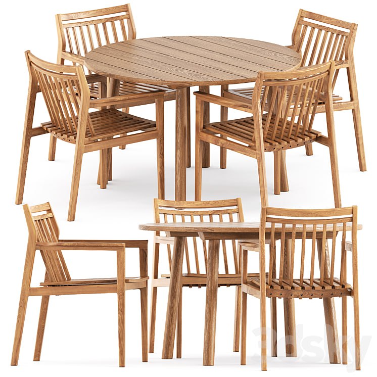 Sammen M1 by FDB Mobler and Taro Table by Fredericia