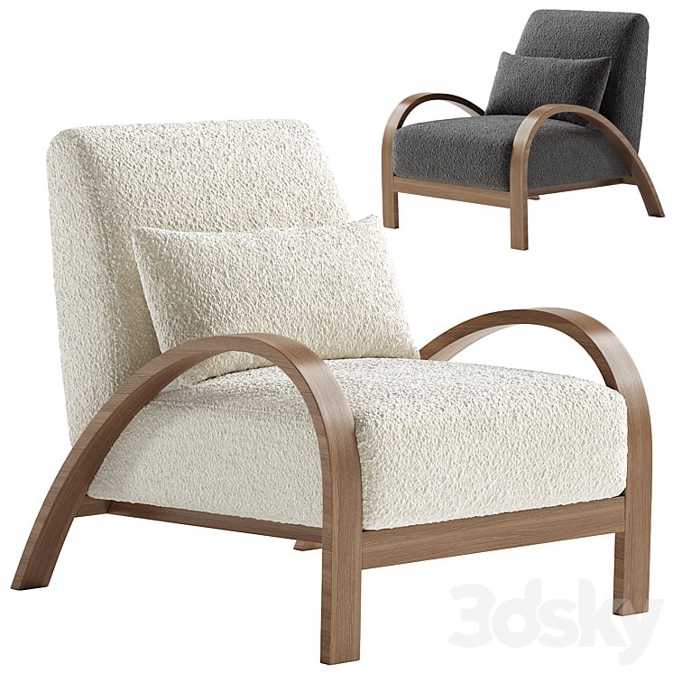 Boucle Bentwood Armchair