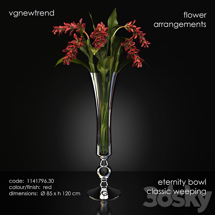 A flower in a vase vgnewtrend, flower arrangements, eternity bowl classic weeping