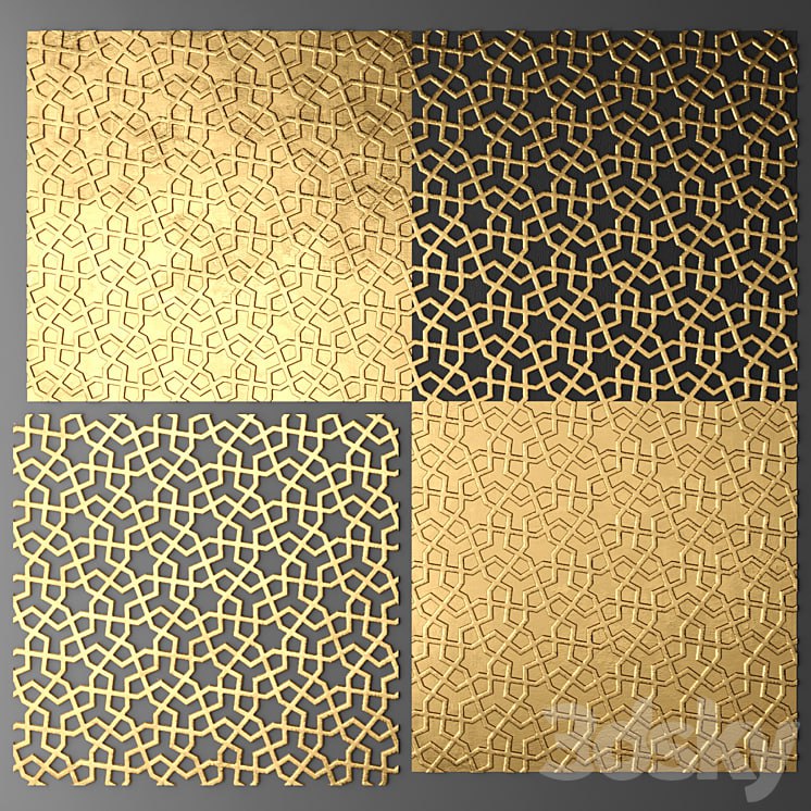 Decor for wall. Panel. 3D