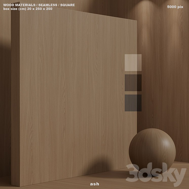 Material wood (seamless) ash - set 150