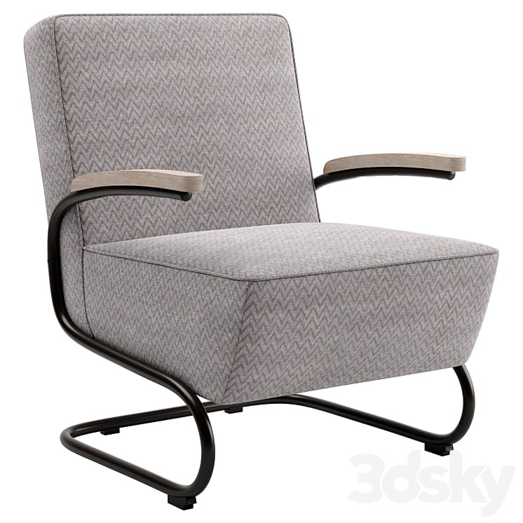 Crosby Accent Chair - Gray by Apt.1710