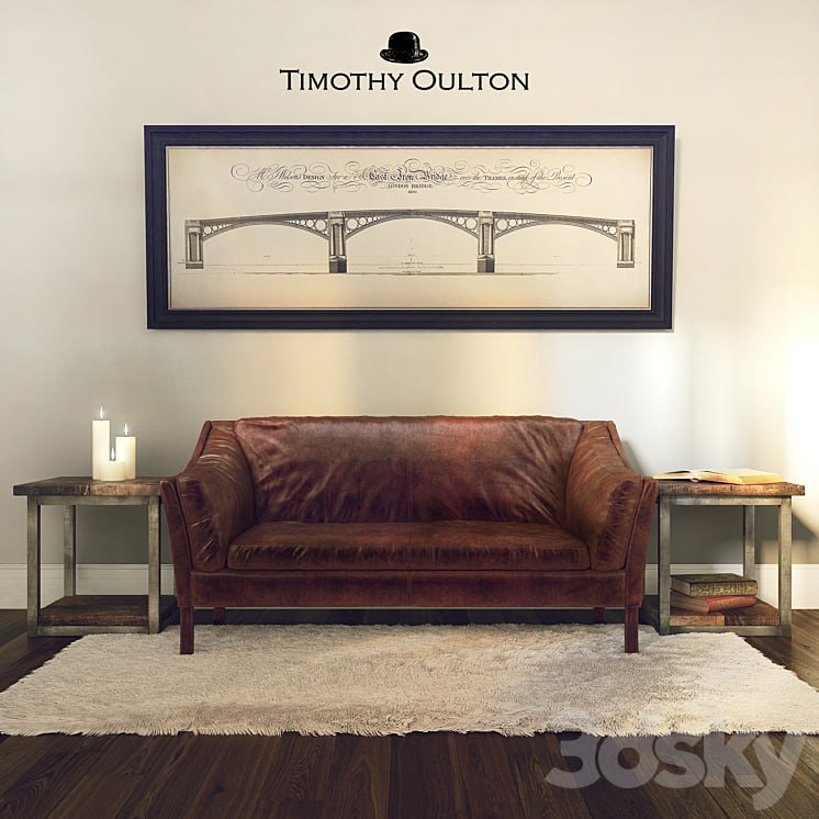 Reggio High Back Sofa, Timothy Oulton