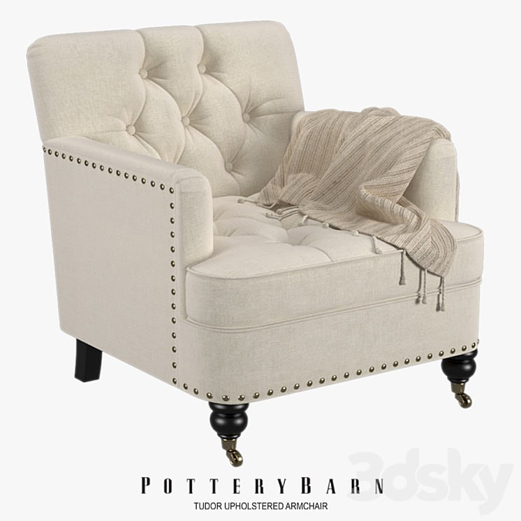 Pottery Barn - Tudor Upholstered Armchair